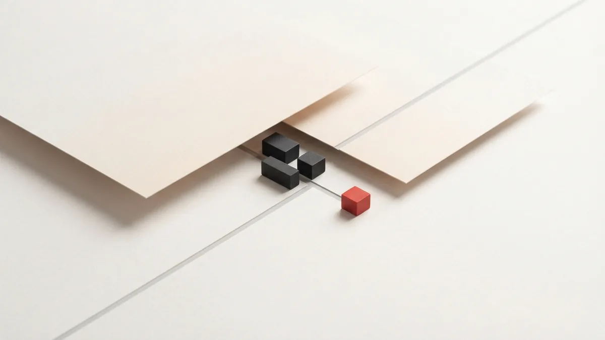 Geometric blocks follow a routed line between two planes to show ACH payment flow