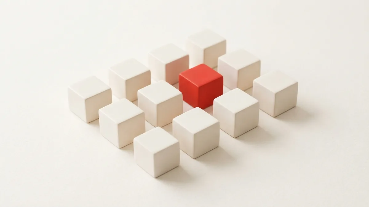Geometric blocks suggest payment batches Uniform geometric blocks arranged in a batch to represent efficient recurring payments