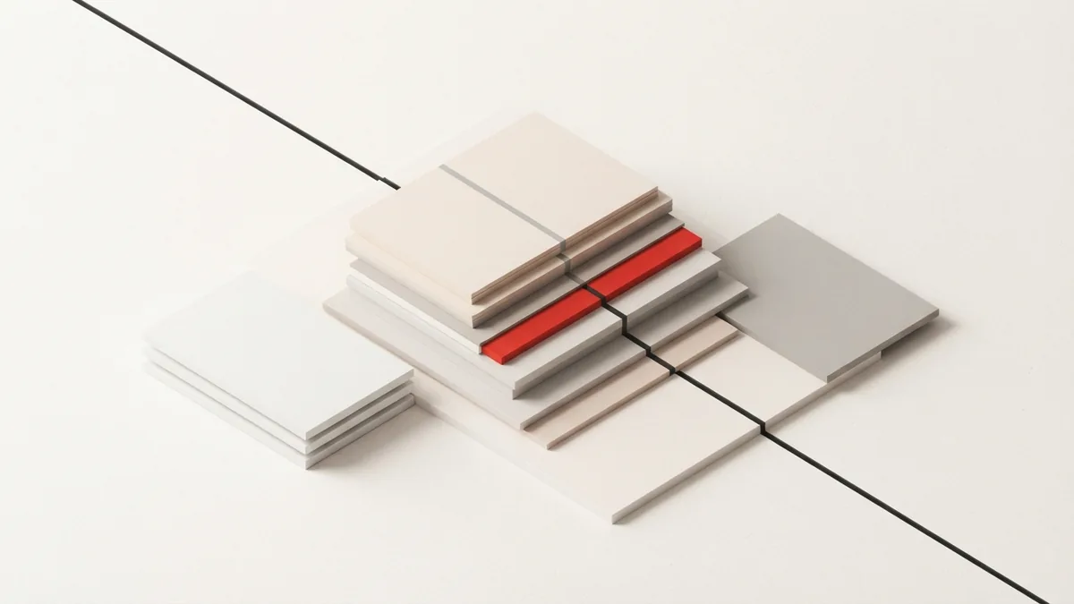 Stacked planes and a routed path show value moving through a supply chain