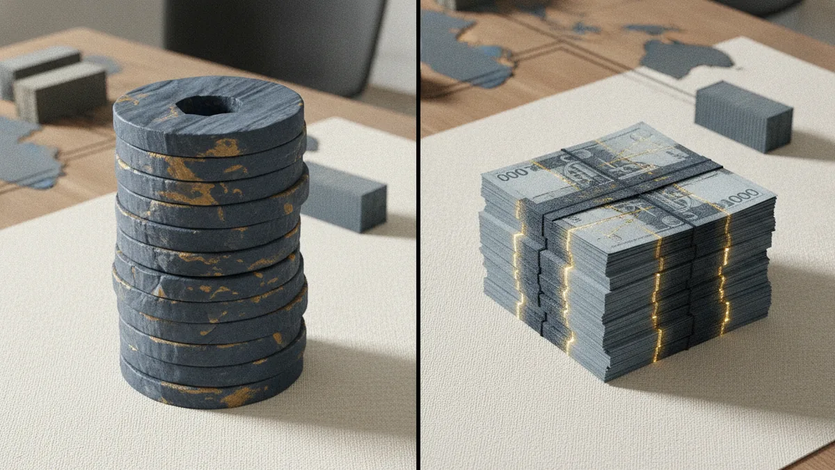 Standard vs reduced company rate Comparison of tax rate outcomes using coins to represent 30% vs 25%.
