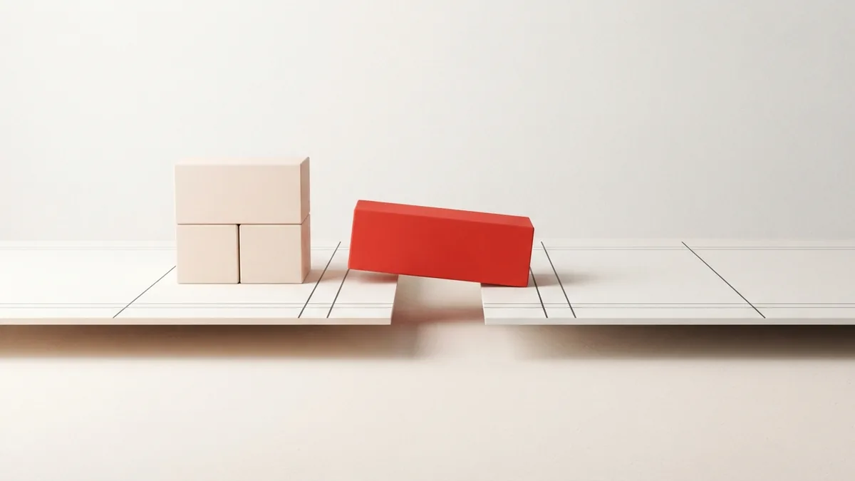 Modular blocks illustrate the cost balance of holding business inventory