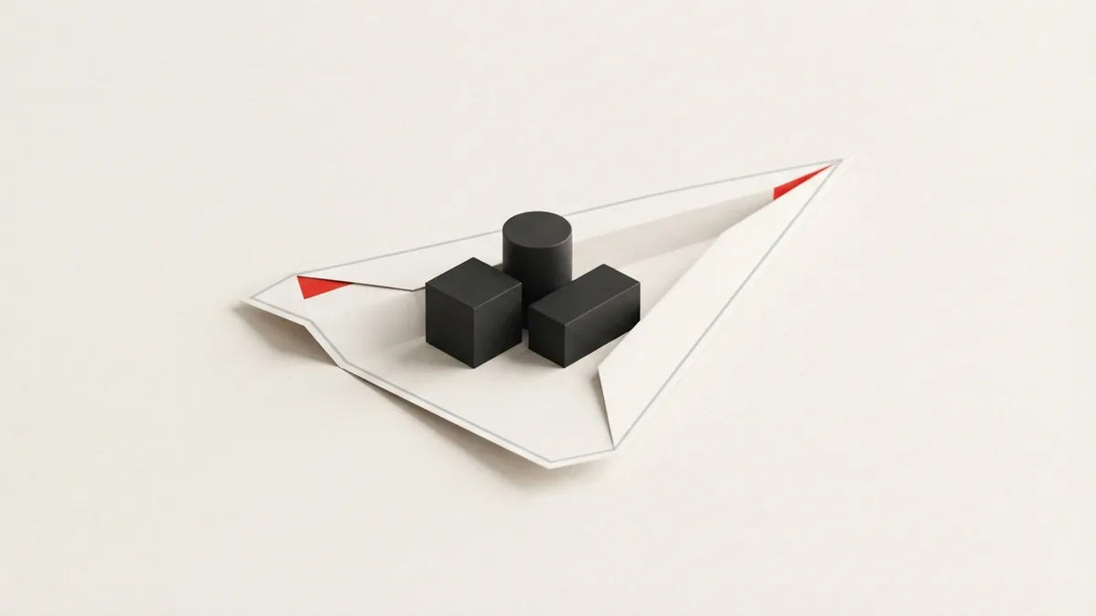A folded geometric boundary represents possible inventory tax exemptions
