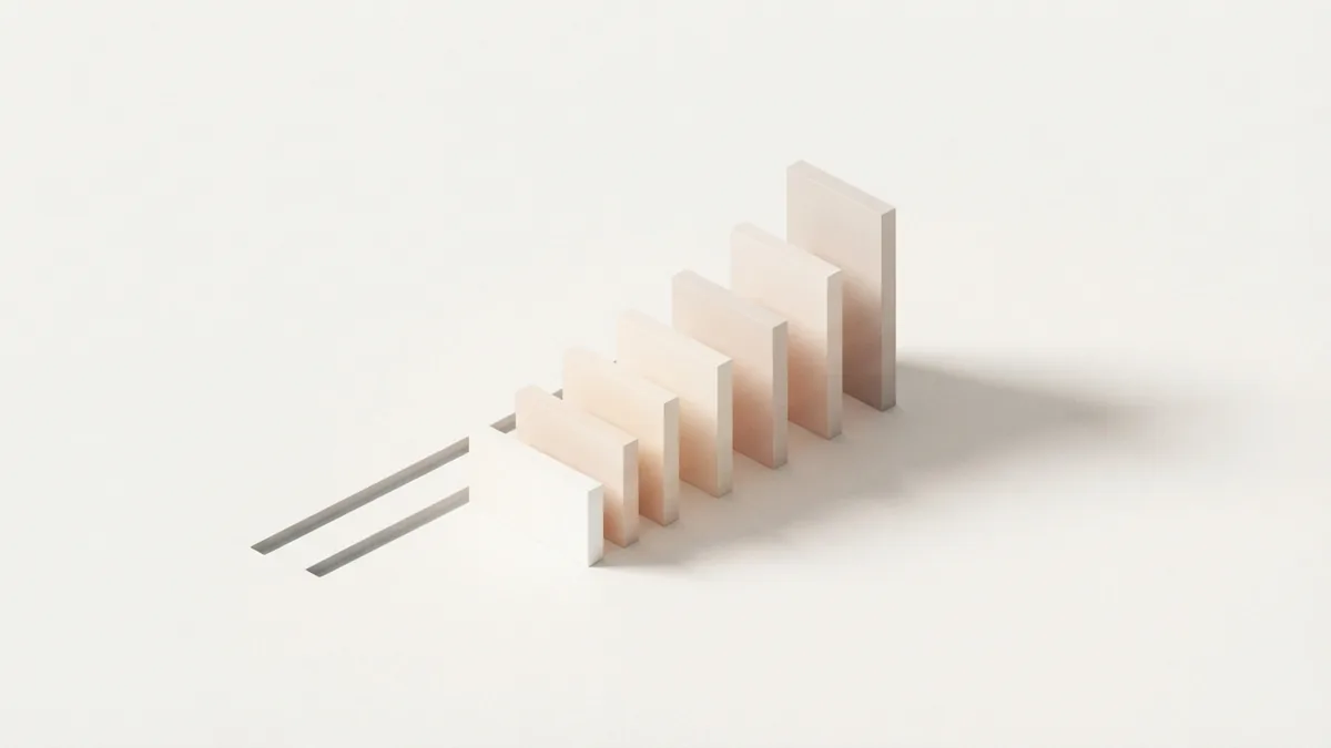 Federal tax rate tiers Measured geometric blocks showing federal business tax rate tiers