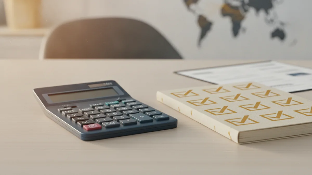 Start with a checklist Calculator and checklist notebook for business tax planning