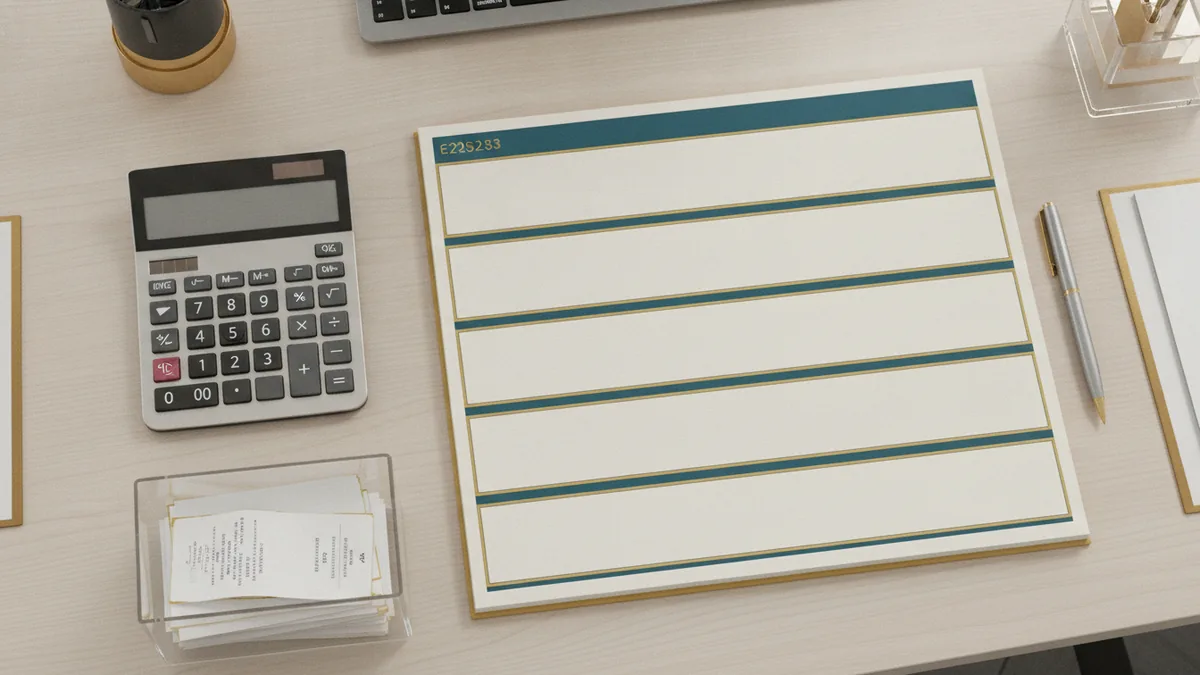 Know the tax categories Notebook and calculator representing common business tax categories