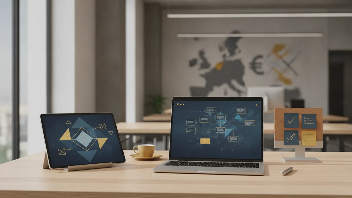 Organized workspace representing secure CNP payment practices and monitoring