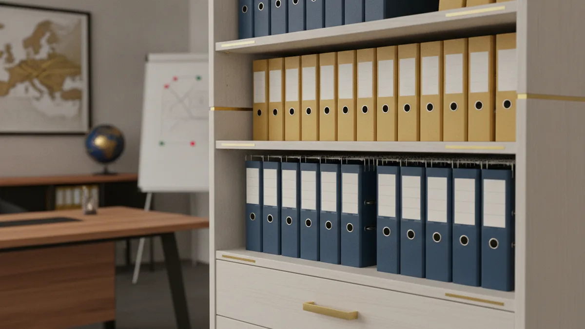 Organized folders and binders that support audit-ready records