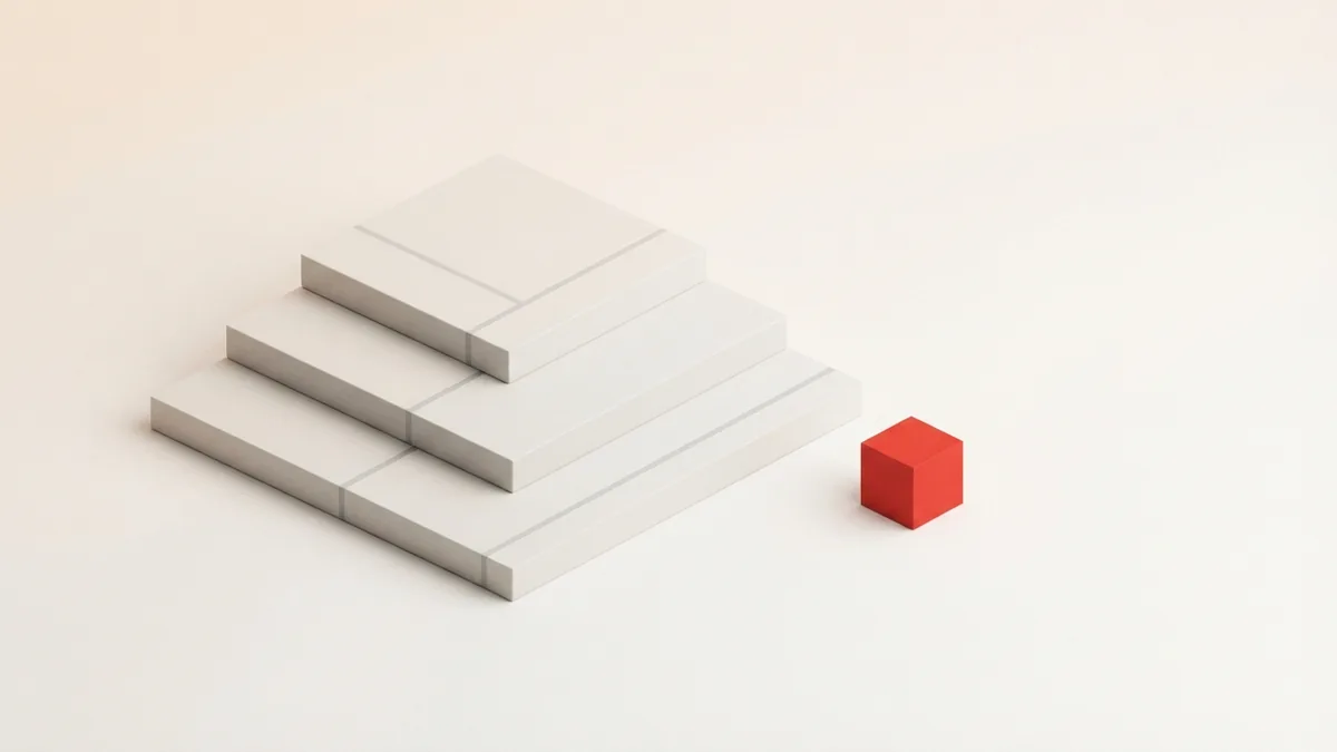 Abstract stepped planes representing reduced VAT rates and exemptions