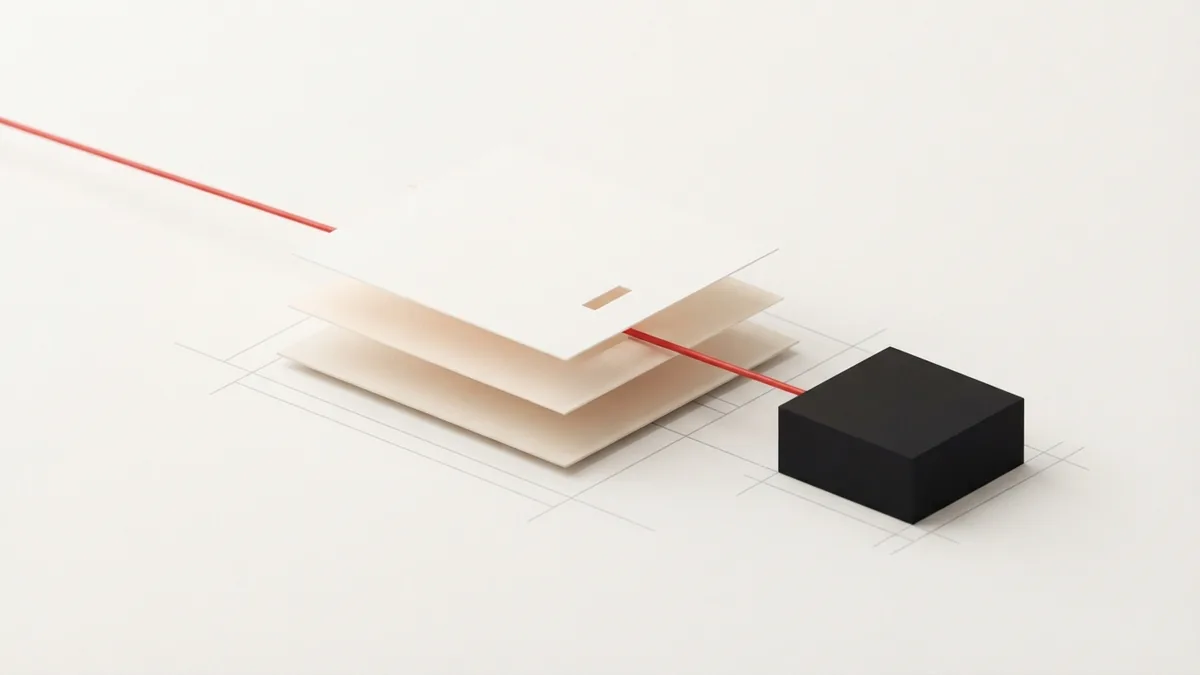 A routed line crossing layered planes represents an online card payment flow