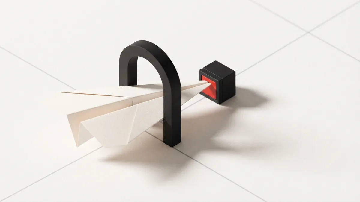 Folded paper crossing a geometric threshold to represent Dutch VAT registration