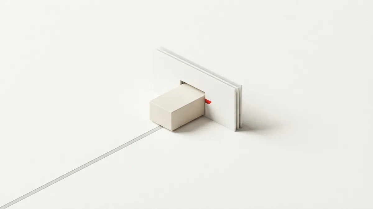 A geometric block crossing a threshold represents customs steps for imported goods
