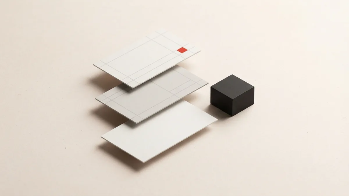 Separate registration steps Aligned paper-like planes represent the separate steps for EORI and VAT applications