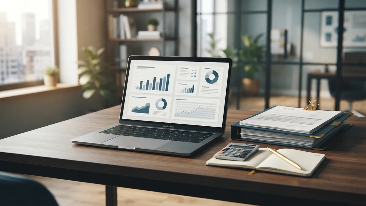 Preparing for VAT registration Small business owner’s desk prepared for VAT registration and monthly records