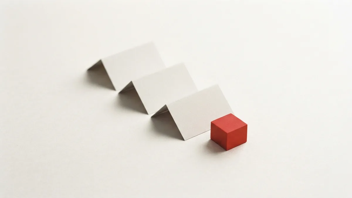 The path through VAT registration Folded paper layers form a clear path representing the Czech VAT application process