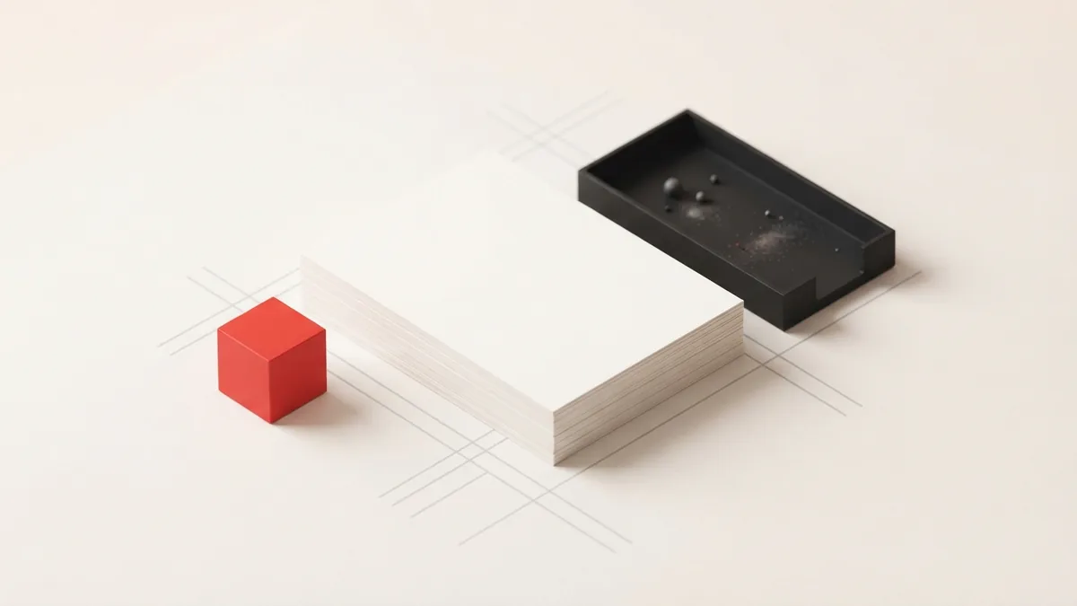 Stacked paper forms and blocks representing documents needed for an account