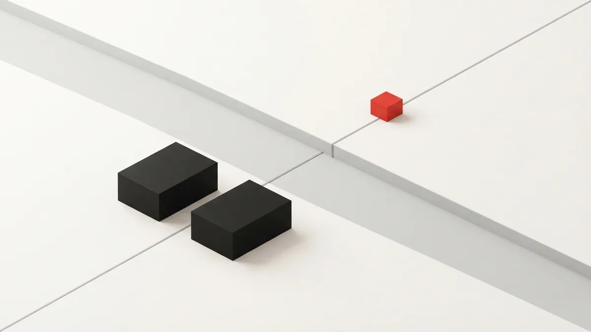 Abstract threshold composition showing taxable turnover crossing the VAT limit