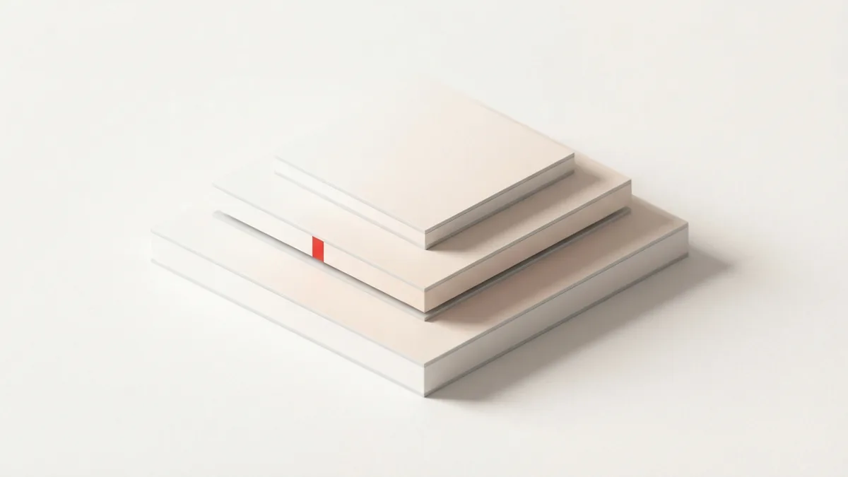 A visual of tax bracket thresholds Stacked paper slabs suggest income crossing tax bracket thresholds