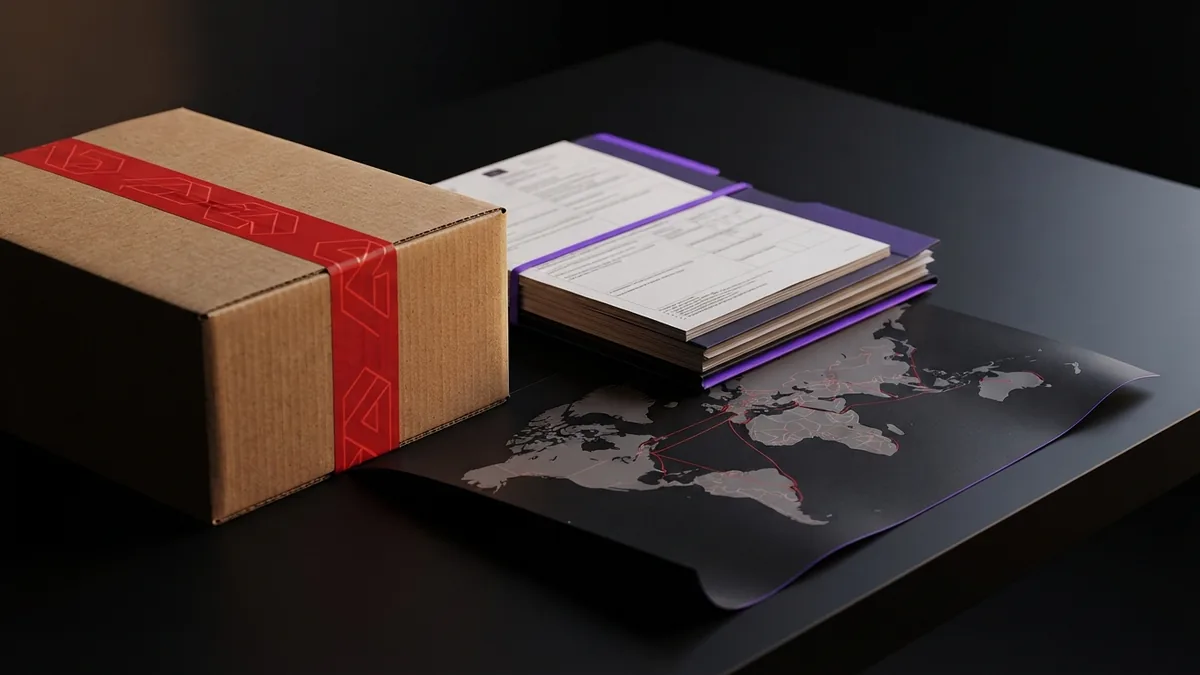 Handling international GST sales Export paperwork and shipping materials arranged for zero-rated sales