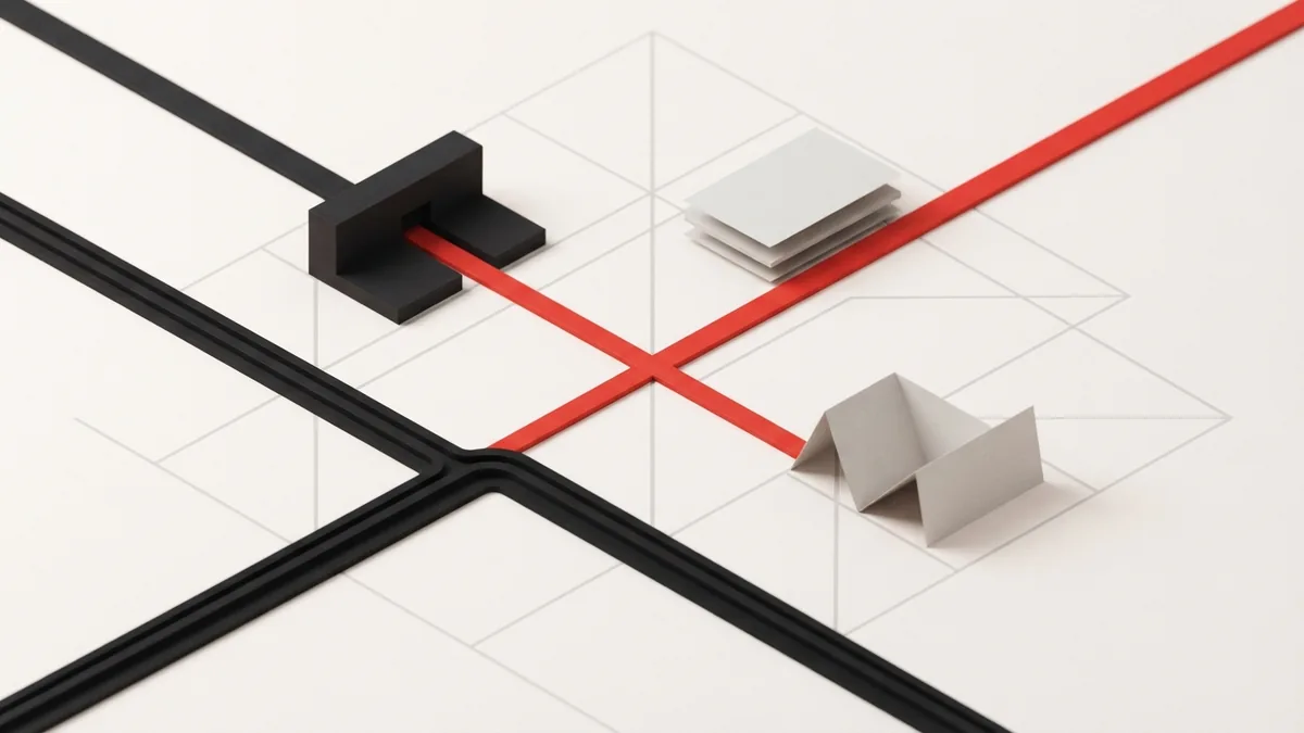 Abstract payment pathways showing cards, wallets, bank rails, and transfers