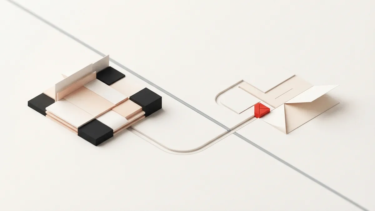Abstract geometric threshold separating payment data and merchant funds