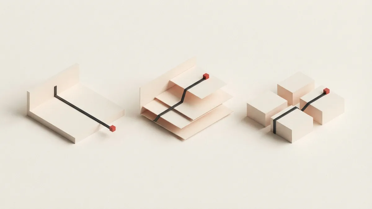Three abstract payment paths represent hosted, integrated, and redirected checkout types