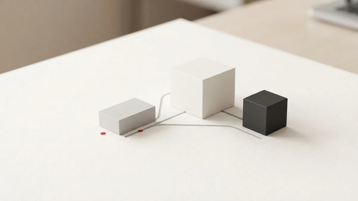 Modular blocks linked by a fine route show separate paths for personal and business VAT help