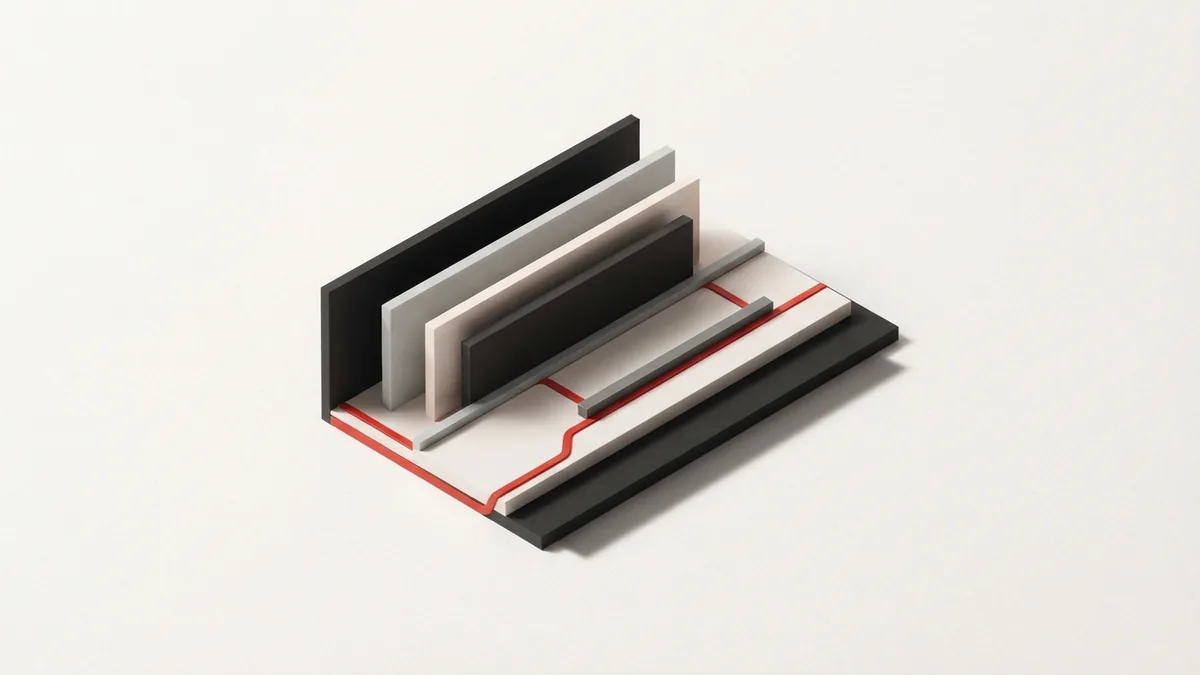 Geometric ledger forms for VAT compliance Abstract ledger planes and threshold bar representing VAT filing compliance