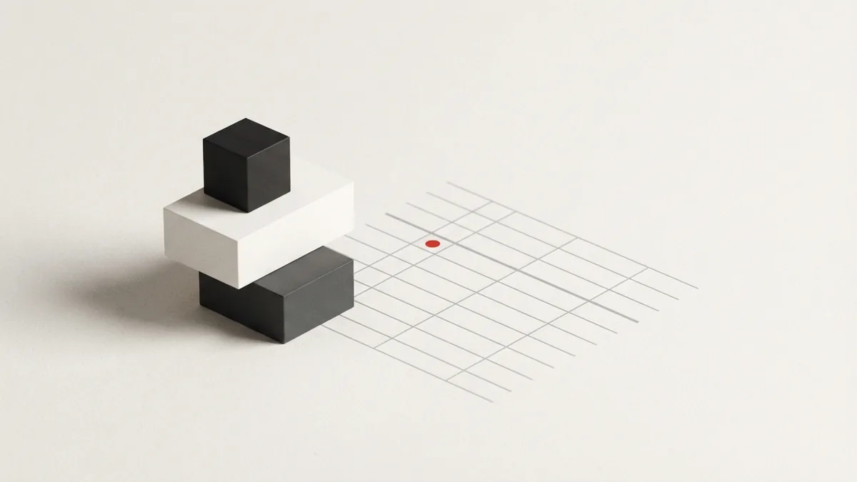 Modular blocks beside a fine grid represent key features in small business tax software
