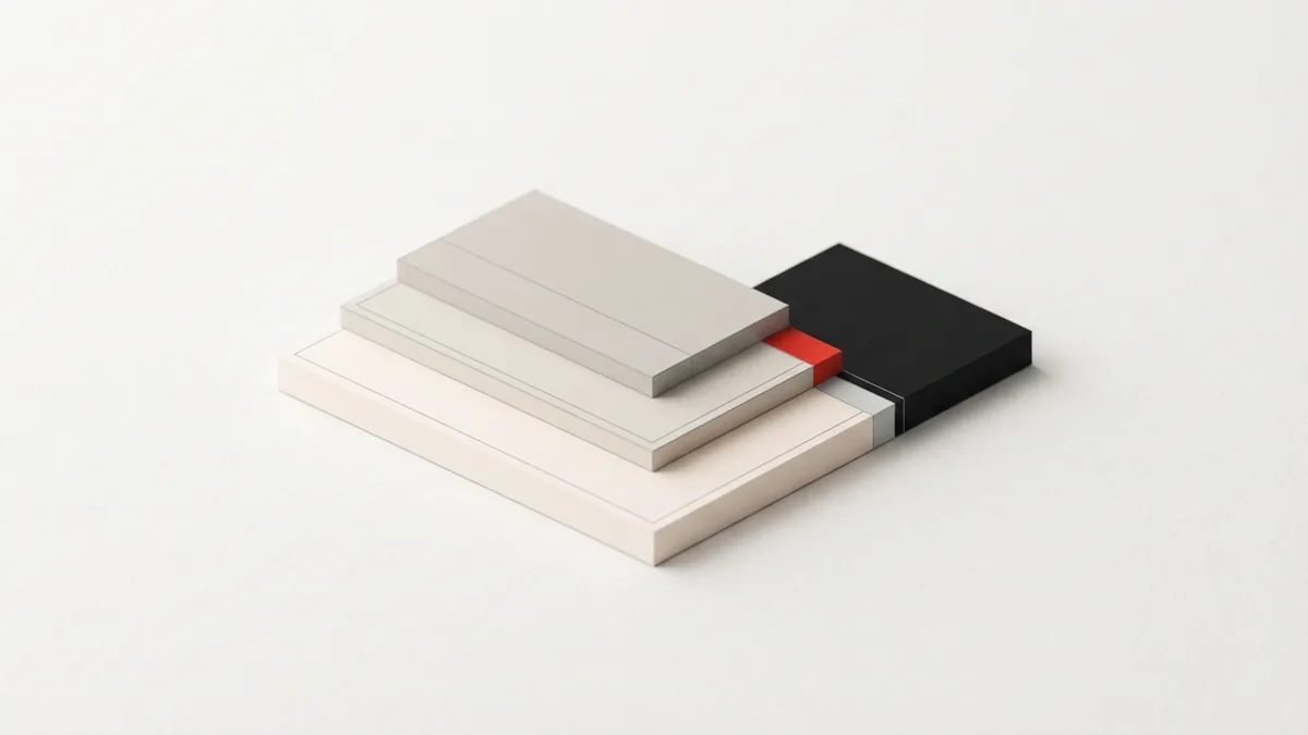 How business costs shape taxable profit Stacked paper layers narrow toward a dark block to represent profit after business costs