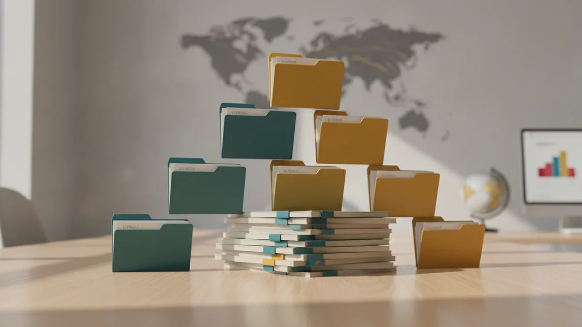 Structure changes your taxes Decision-style folders representing business structure choices and tax impacts.