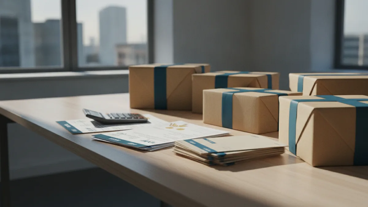 UK cross-border VAT records Shipping papers and parcels arranged for UK international VAT records