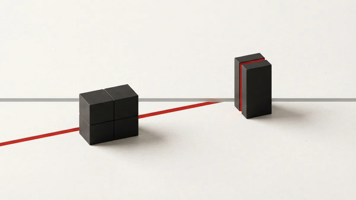 Abstract blocks crossing a threshold to represent Bahamas VAT registration requirements