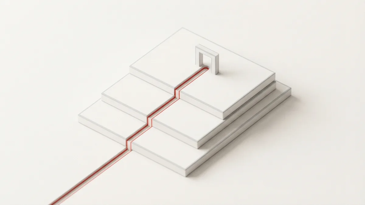 Registering a real estate business for VAT Aligned slabs and a narrow gate represent VAT registration for property firms