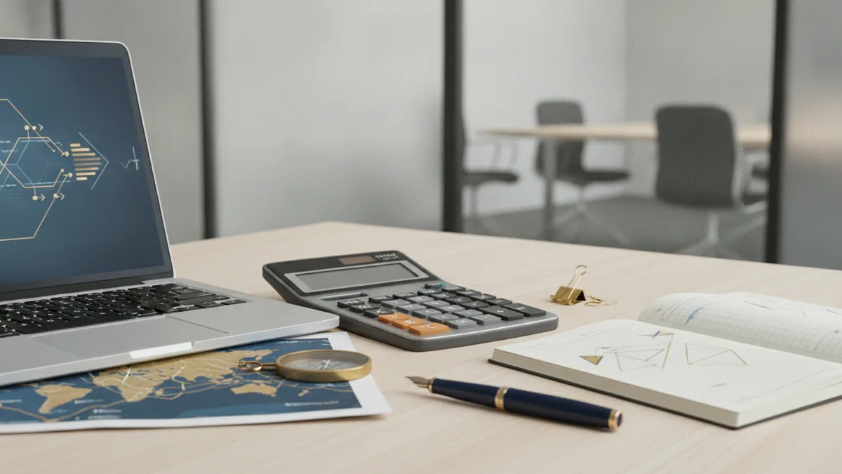 VAT number verification steps using a laptop and supporting tools
