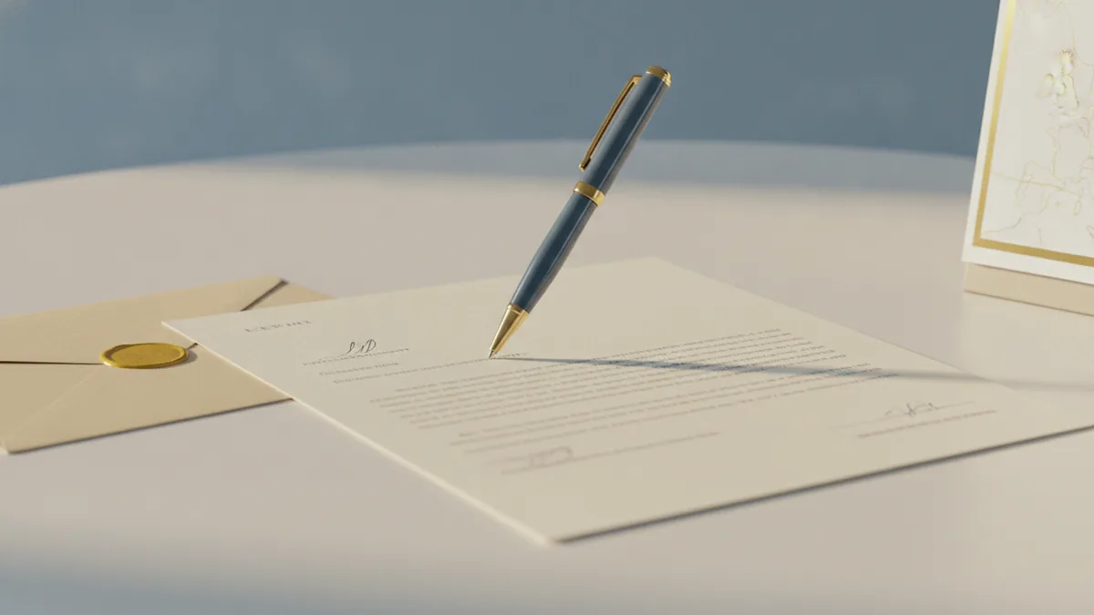 How the option to tax works Signing an HMRC notification letter for an option to tax decision