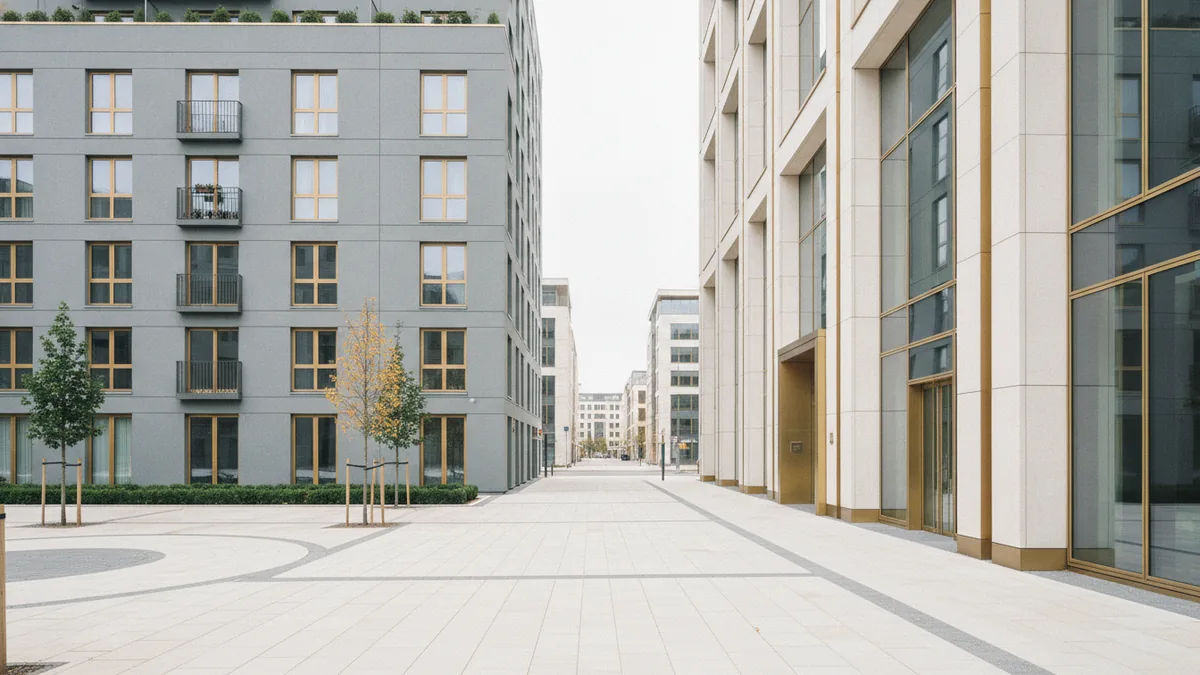 VAT exemptions for property sales Residential and commercial buildings side by side to illustrate VAT exemption differences