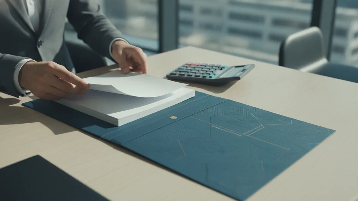 Dealer paperwork and calculator suggesting VAT invoice checks for used cars