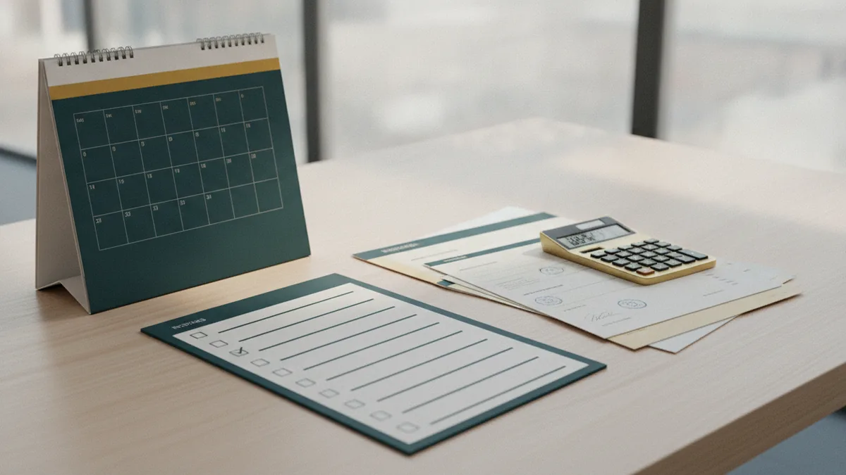 Step-by-step VAT-R accuracy Checklist and invoices prepared for accurate VAT-R submission