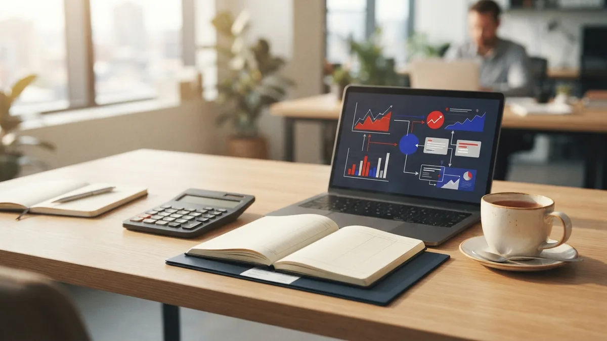 A smoother monthly VAT workflow Bookkeeping workspace showing VAT records, receipts, ledger and finance tools