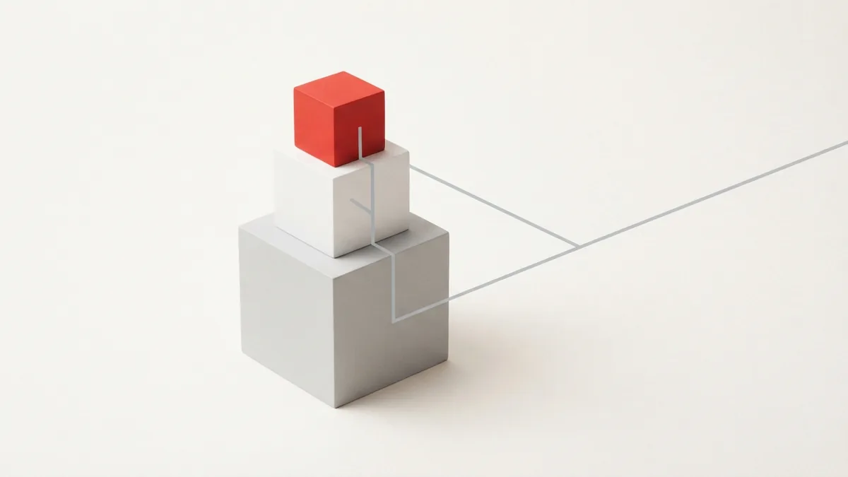 VAT collection at each stage Three linked geometric blocks showing how VAT passes through stages of production and sale